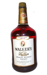 Walkers Deluxe Bourbon Whiskey Magnum 1 75 Liter Old RARE Bottle 
