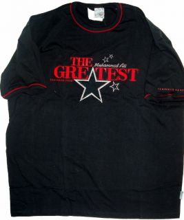 Muhammad Ali FUBU Graphic Black Extra Extra Large XXL 2XL Knit Shirt 