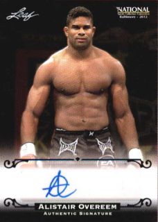 ALISTAIR OVEREEM RARE 2012 LEAF THE BALTIMORE NATIONAL AUTOGRAPH AUTO 