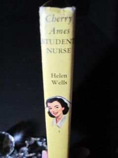 Vintage Cherry Ames Student Nurse by Helen Wells 1943 Yellow Binding 