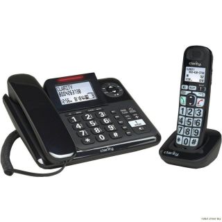 Clarity E814CC 40dB Amplified Corded Cordless Phone w Answer Machine 