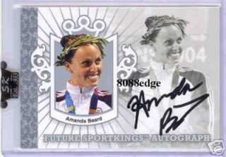 2007 Sport Kings Auto Silver Amanda Beard 99 Autograph Olympic 