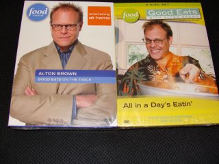 Good Eats With Alton Brown All in a Days Eatin & On the Table 6 DVD 