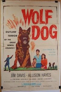   Wolf Dog Original Vintage Movie Poster Jim Davis Allison Hayes