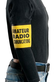 Amateur Radio Comm Arm Band, Custom, Reflective, 10356