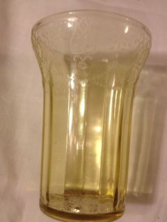 Vintage Amber Depression Glass Federal Tumbler 9oz