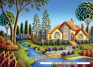   jigsaw puzzle 1000 pcs Andy Russell   Stepping Stone Creek