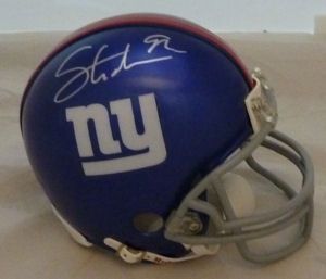 Michael Strahan Signed New York Giants Mini Helmet
