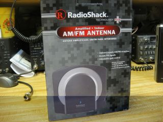 Amplified Am FM Antenna by Radio Shack Tested Model 15 1859 in Box 