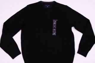   Hilfiger Cotton Long Sleeve Crew Neck Sweater for Men in Black