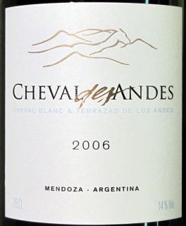 Cheval Des Andes Cheval Blanc 2006 ARG 96 PTS RP