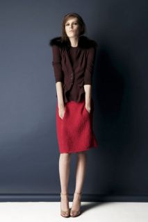 Vogue Editor Anna Wintours Fav Nina Ricci Fuchsia Mohair Silk Skirt 