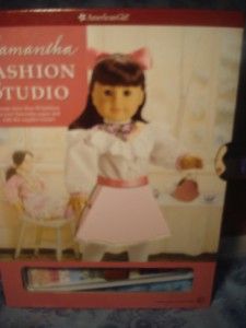 American Girl Retired Samantha Fashion Studio Craft Set Paper Dolls 50 