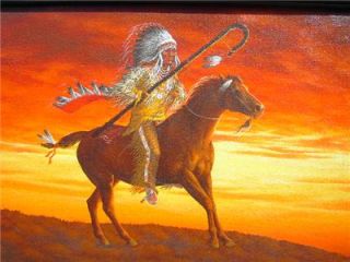 Ann Sprague Western Native American Indian Oil Painting