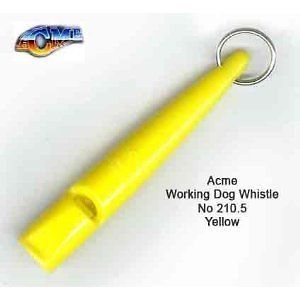 acme sonec working dog whistle no 210 5 yellow one