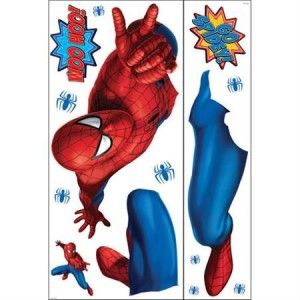 Spiderman Giant Wall Mural Decals Marvel Blue Spiders Room Decor Vinyl 
