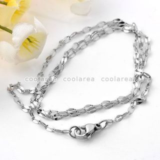 1pc Stainless Steel Anchor Link Chain Necklace 18L Lobster Clasp 