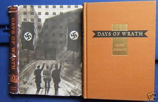 Days of Wrath Andre Malraux 1936 First Printing