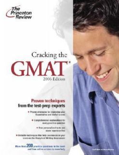 Cracking the GMAT by Geoff Martz and Adam Robinson 2005, Paperback 
