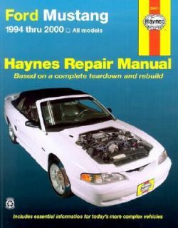 Ford Mustang, 1994 2000 All Models Shop Manual Vol. 36051 by Robert 