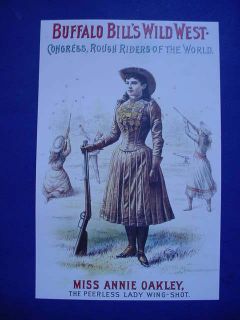 1893 Buffalo Bill Wild West Miss Annie Oakley Poster