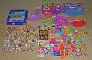 Littlest Pet Shop HUGE LOT of Animals Playsets and Accessories