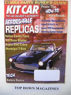 kit car magazine july 2000 bruce golden 427 cobra replica