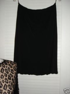 Aeffe Spa Black Semi Sheer Skirt 10 Alberta FERRETTI