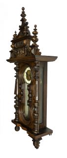 Beautiful Antique German Junghans Keyhole wall clock at 1900