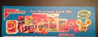 Free Crunch Pak Sliced Apple Snack(no max value OR exp. date