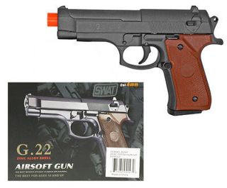 Airsoft Swat Spring Pistol Model G22 With Zinc Alloy Shell Free 