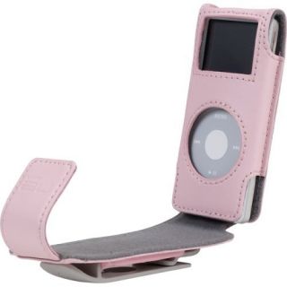 Apple iPod Nano 1G 2G 1st 2nd Gen Belkin Pink Leather Case Hard Cover 