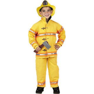 Firefighter Yellow Suit Boy Halloween Costume by Aeromax Jr.