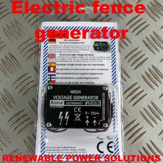 small electric fence generator 12v input 1000v pulse  62 98 