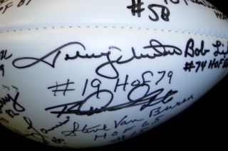 NFL Hall of Fame Signed Football w Johnny Unitas 18 JSA