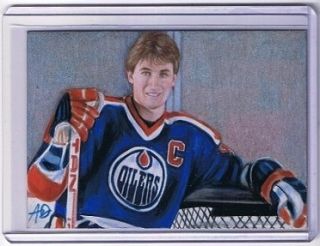 2012 ACEO Sketch Card Wayne Gretzky Edmonton Oilers 1 1