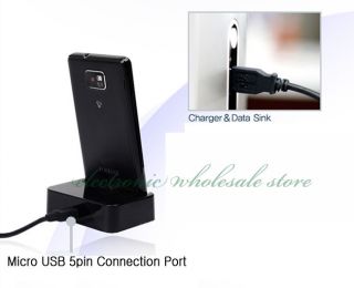 Desktop Stand Docking Sync Data Charger Cradle F Samsung Galaxy S2 