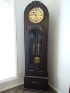 Antique German Grandfather Clock 100yrs Old
