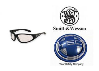 Smith & Wesson 38 Special Safety Glasses Black Frame Clear Lens 19856