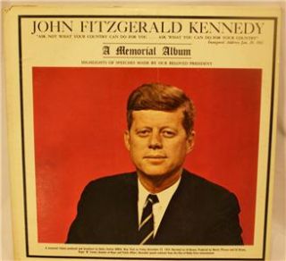 1963 NM Vintage LP   John Fitzgerald Kennedy; A Memorial Album