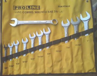    Forged 11 PC. SAE WRENCH SET from 3/8 to 1 w/ pouch