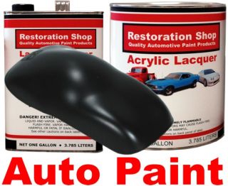   Rod Black (SATIN) HIGH QUALITY ACRYLIC LACQUER 1 Gallon Auto Paint Kit
