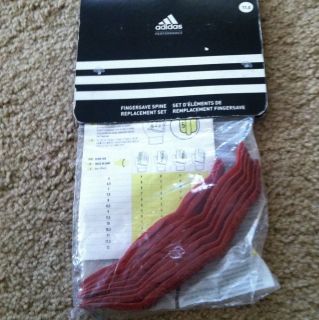 adidas fingersave goalie glove finger spline replacement set size 11
