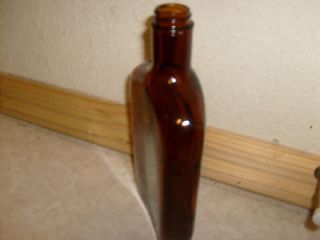 Newly listed 1930.s whiskey bottle amber glass nice old glass bottle