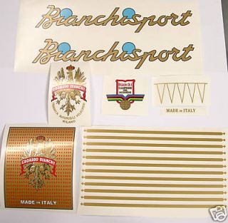 bianchi sport vintage decal set for campagnolo bike from australia