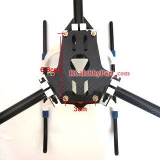 Scorpio Tricopter Y3 Multicopter 3 Axis Carbon Fiber Frame RC DIY 
