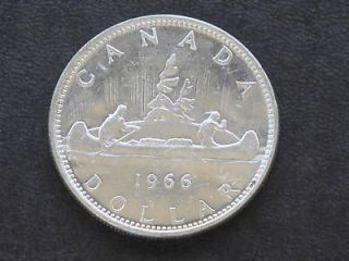 1966 canada silver dollar canadian coin a1759l  49 88 or 