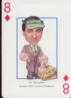 Joe Berardino Arthur Andersen Financial Playing Card