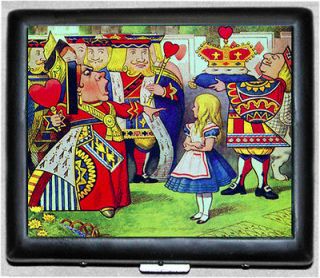 Alice in Wonderland Queen Hearts Metal Wallet Cigarette Case #1058