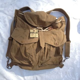 Ralph Lauren RRL Vintage Leather Backpack Bag New